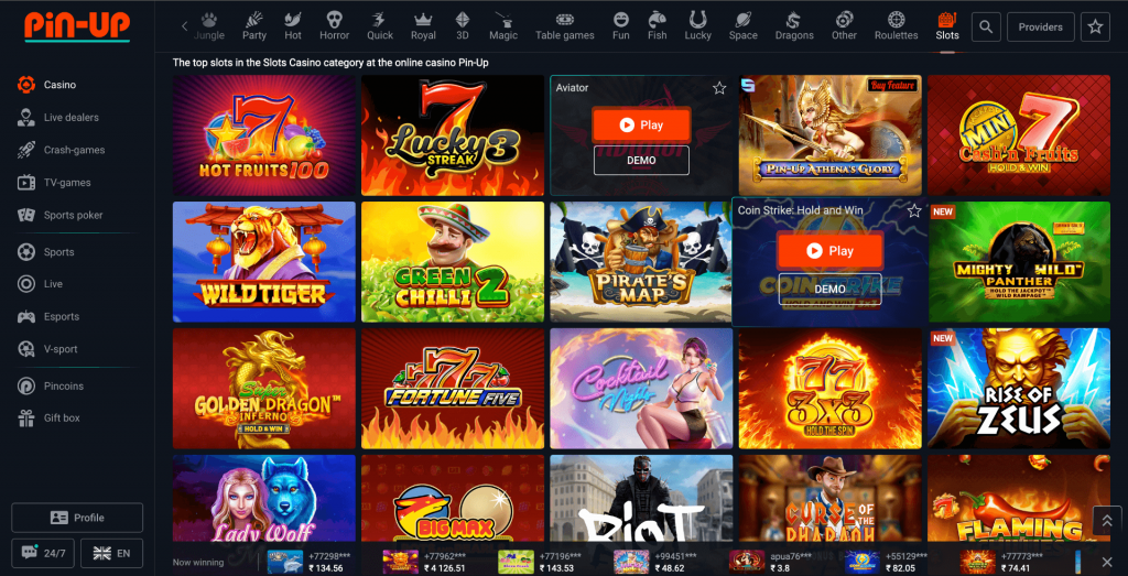 casino pin up online game stots casino pin up online game stots